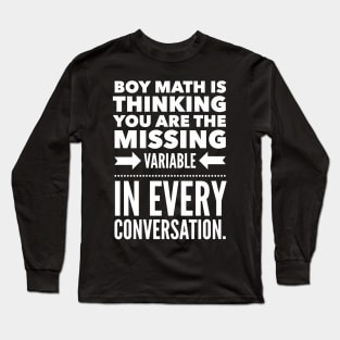 Boy Math Long Sleeve T-Shirt